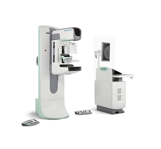 Sistema Mammografico Digitale 3Dimensions™ Hologic su sfondo bianco