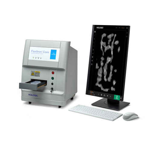 Sistema Faxitron Core® per la radiografia dei frustoli su sfondo bianco