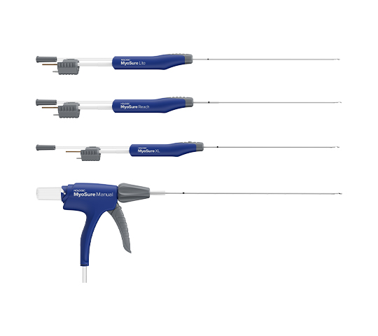 Sistema di Morcellazione MyoSure® su sfondo bianco