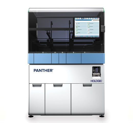 Sistema Panther® Hologic su sfondo bianco