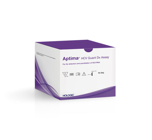 Aptima™ HCV Quant Dx Assay Hologic su sfondo bianco