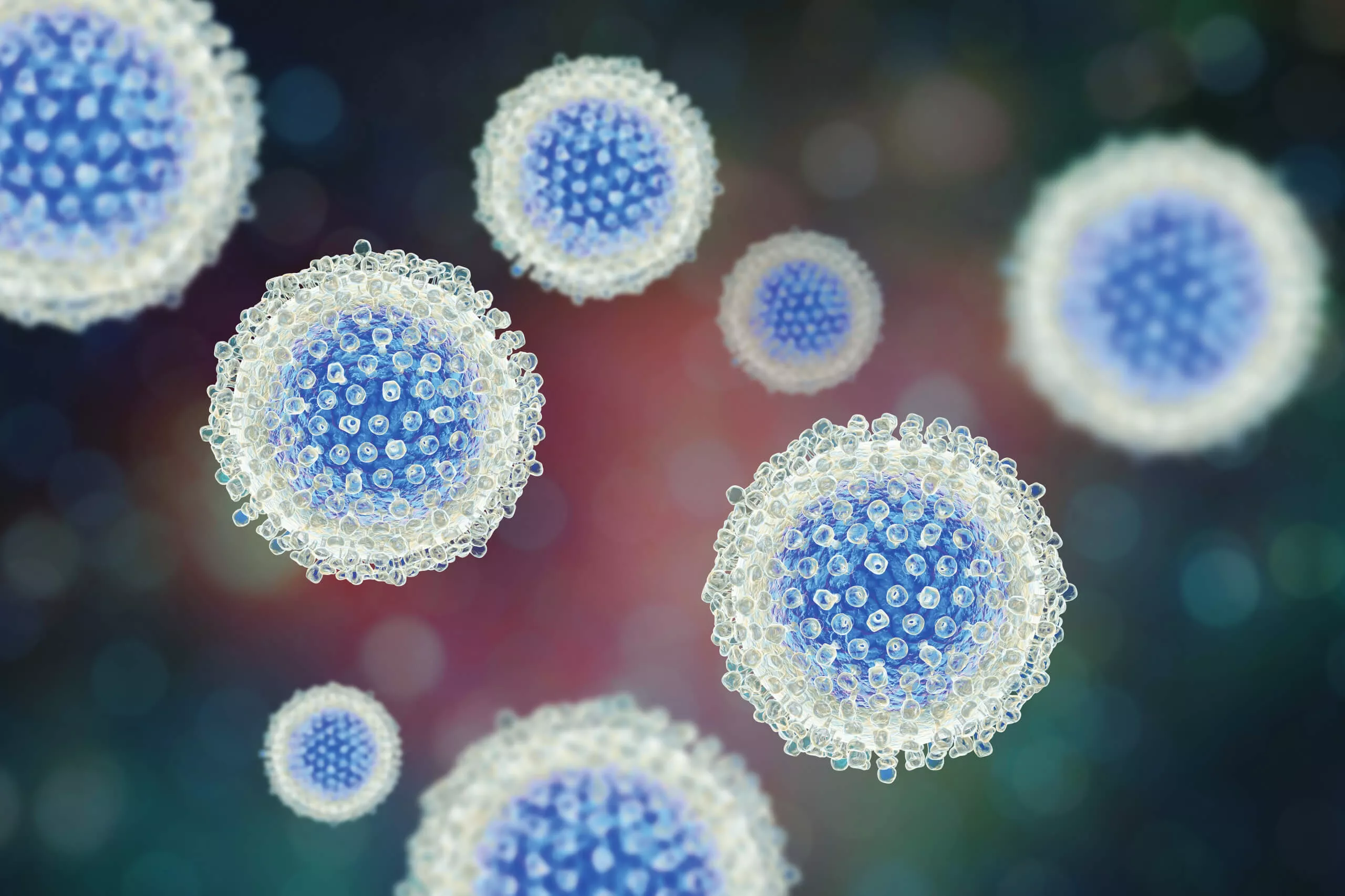 Immagine del virus dell'epatite B (HBV)