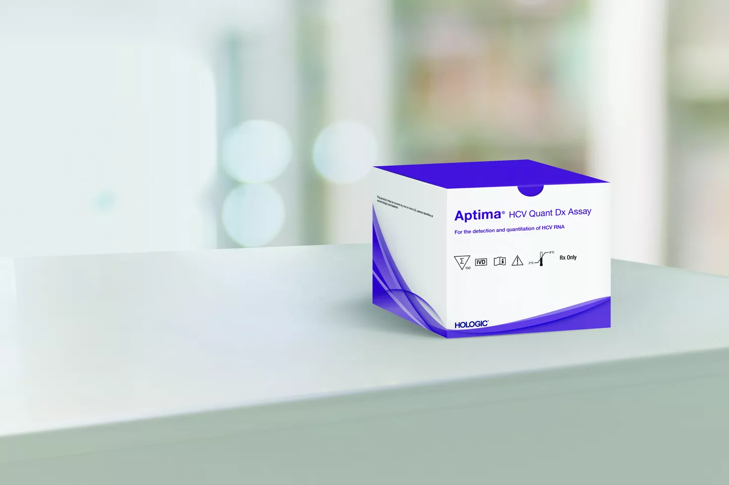 Aptima™ HCV Quant Dx Assay Hologic su sfondo bianco