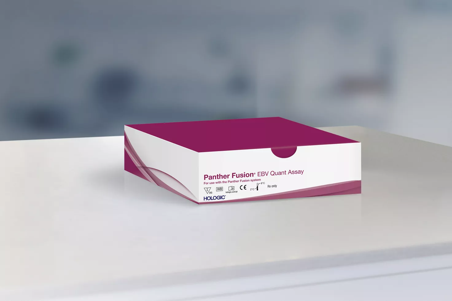 Test Hologic Panther Fusion® EBV Quant su sfondo bianco