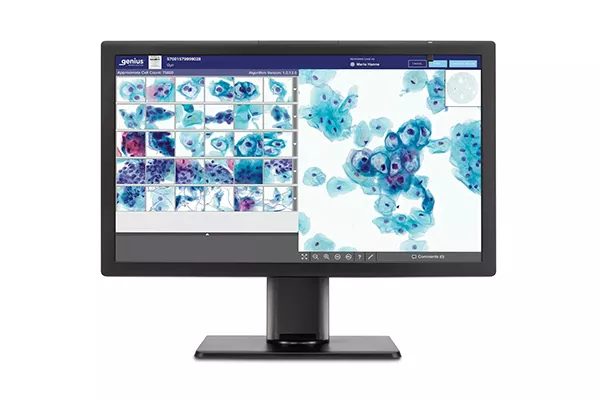 Stazione di revisione Genius su sfondo bianco