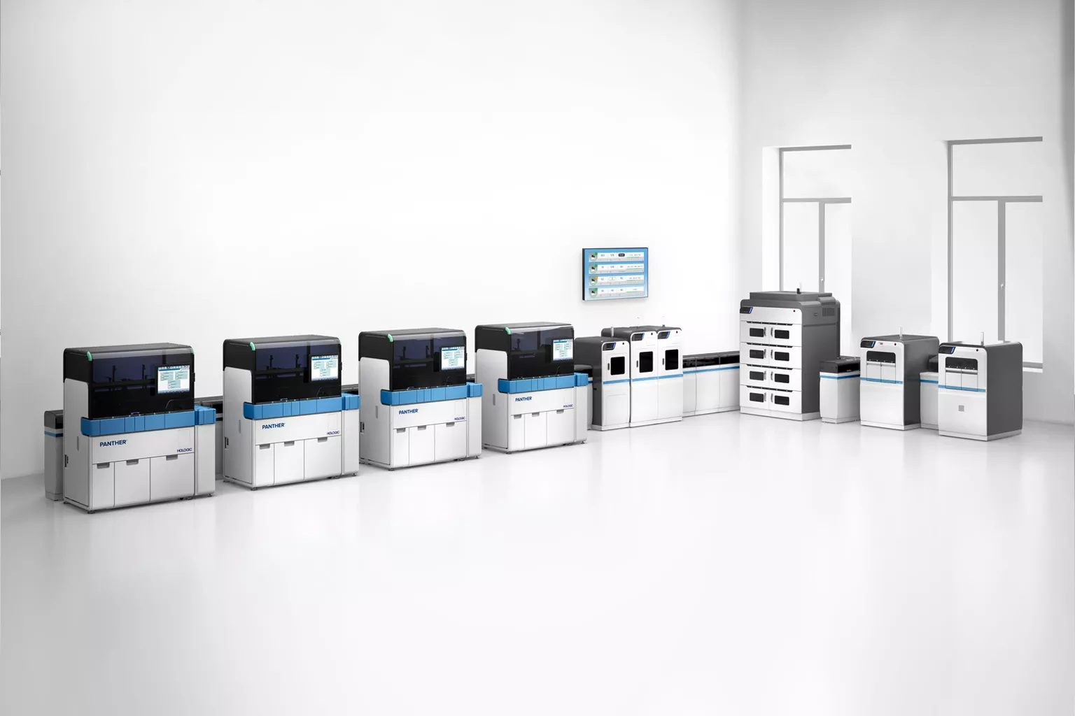 Piattaforma Panther Hologic su sfondo bianco