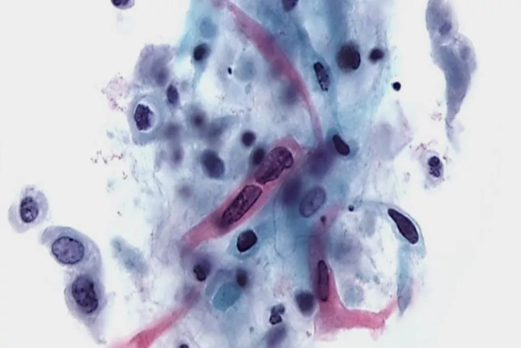 Scansione pap test di carcinoma a cellule squamose